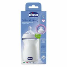 Chicco Natural Feeling dětská kojenecká láhev 330ml, od 6m +