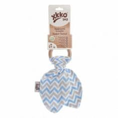 XKKO Kousátko BMB Lístky - Chevron Baby Blue