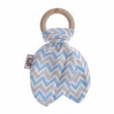 XKKO Kousátko BMB Lístky - Chevron Baby Blue