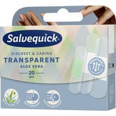 Salvequick Aloe Vera Náplast průhledná, 20 ks