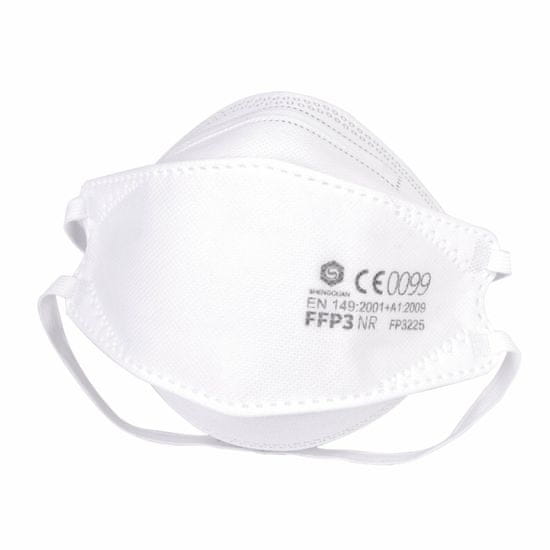 Babys BMSS Certifikovaná polomaska FFP3 225 EN149: 2001, 5 vrstev bez ventilu, 2ks