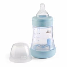 Chicco Perfect 5, Kojenecká antikoliková láhev, 150ml, modrá, 0m +