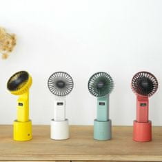 Vitammy Dream Roto fan, USB mini stolní ventilátor s otočnou základnou, žlutý