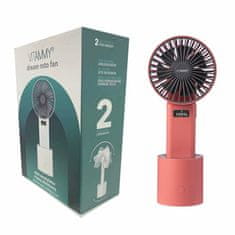 Vitammy Dream Roto fan, USB mini stolní ventilátor s otočnou základnou, červená