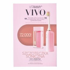 Vitammy VIVO Pink Sonický zubní kartáček s pouzdrem, růžový