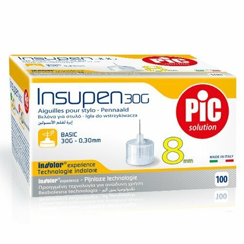 PIC Insupen 30g, Jehly na inzulínové pero 0,30 x 8mm, 100ks