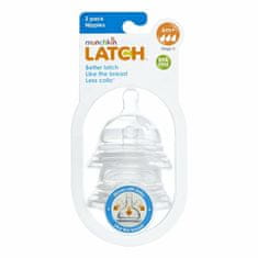 Munchkin LATCH STEP 3, Set dudlíků na láhev, Krok 3, od 6m+, 2ks