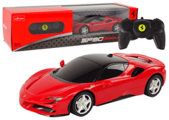 shumee Auto R/C Ferrari SF90 Rastar 1:24 Red Pilot