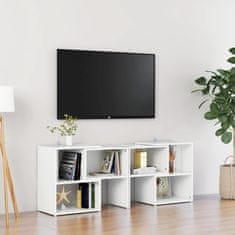 Greatstore TV skříňka bílá 104 x 30 x 52 cm dřevotříska