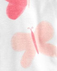 Carter's Set 3dílný body kr. rukáv 2ks, kalhoty Pink Butterfly dívka LBB NB/ vel. 56