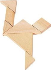 Goki  Dřevěný tangram v plátěném pytlíku