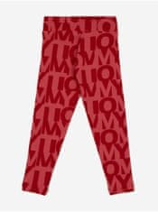 Tommy Hilfiger Červené holčičí vzorované legíny Tommy Hilfiger 86