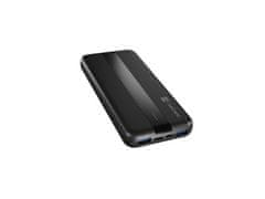 Natec powerbanka TREVI SLIM Q 10000 mAh 2X USB QC3.0 + 1X PD, černá