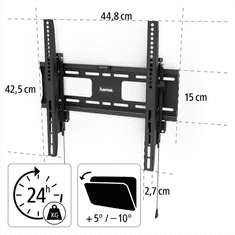 Hama nástěnný držák TV Professional, 400x400, naklápěcí