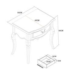 Noční stolek Limena LI808