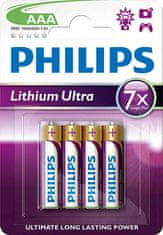 Philips baterie AAA Ultra lithium - 4ks