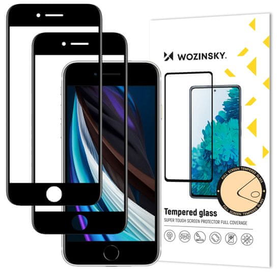 WOZINSKY 2x Wozinsky ochranné tvrzené sklo pro Apple iPhone 6/iPhone 7/iPhone 8/iPhone SE 2020/iPhone 6s - Černá KP11262