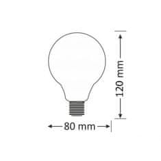 INNA LED žárovka E27 G80 6W = 50W 650lm 2200K Teplá bílá