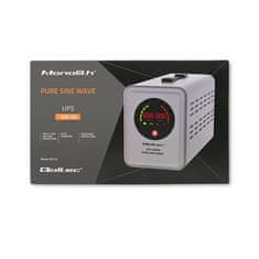 Qoltec UPS Pure Sine Wave | 500VA | 350W | Grey