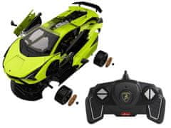 Lean-toys Sada Stavebních Kostek Auto R/C 1:18 Lambo