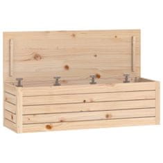 Greatstore Úložný box 109x36,5x33 cm masivní borové dřevo