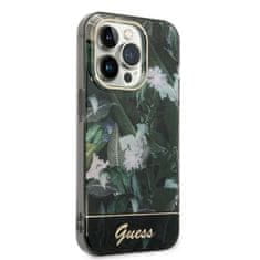 Guess GUHCP14XHGJGHA hard silikonové pouzdro iPhone 14 PRO MAX 6.7" green Jungle Collection