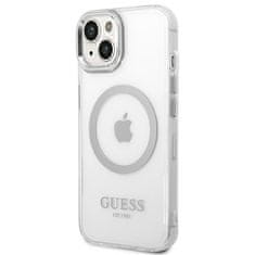Guess GUHMP14MHTRMS hard silikonové pouzdro iPhone 14 PLUS 6.7" silver Metal Outline Magsafe