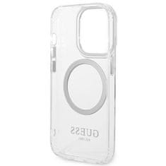 Guess GUHMP14XHTRMS hard silikonové pouzdro iPhone 14 PRO MAX 6.7" silver Metal Outline Magsafe