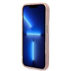 Guess GUHMP14LHTCMP hard silikonové pouzdro iPhone 14 PRO 6.1" pink Gold Outline Translucent MagSafe