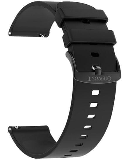 Giewont Giewont GW330 Silicone Smartwatch Strap Black GWP330-3