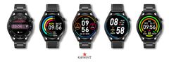 Giewont Smartwatch Giewont GW450-2 Black + Black Leather Strap