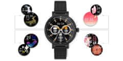 Rubicon Dámské Hodinky Rubicon Smartwatch Rnbe64-3 Black