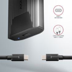 AXAGON EEM2-GTS, USB-C 3.2 Gen 2 - M.2 NVMe SSD kovový THIN box, bezšroubkový