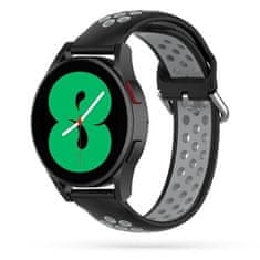 Tech-protect Řemínek Softband Samsung Galaxy Watch 4 / 5 / 5 Pro / 6 Black/Grey