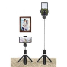 Tech-protect Selfie Tyč L01S bezdrátová Selfie Stick Tripod Black