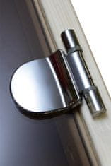 HARVIA Dveřní pant pro saunové dveře (do zárubně), celoskleněné , chrome (1ks)