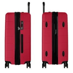 AVANCEA® Cestovní kufr DE2966 tmavě červený M 66x44x29 cm