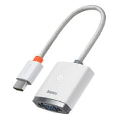 BASEUS Lite adaptér HDMI - VGA / 3.5mm jack / micro USB, bílý