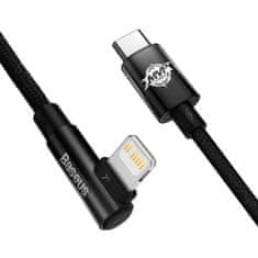BASEUS MVP Elbow kabel USB-C / Lightning 20W 1m, černý