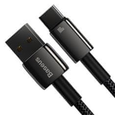 BASEUS Tungsten kabel USB / USB-C 100W 2m, černý