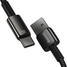BASEUS Tungsten kabel USB / USB-C 100W 1m, černý