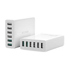 Blitzwolf BW-S15 síťová nabíječka 6x USB QC 60W, bíla