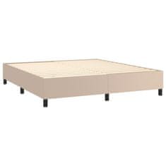 Vidaxl Box spring postel cappuccino 160 x 200 cm umělá kůže