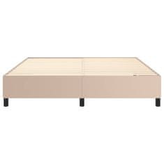 Vidaxl Box spring postel cappuccino 160 x 200 cm umělá kůže