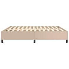 Vidaxl Box spring postel cappuccino 160 x 200 cm umělá kůže