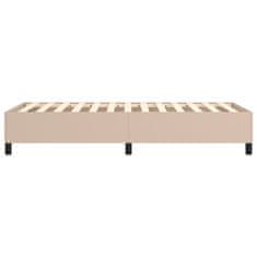 Vidaxl Box spring postel cappuccino 90 x 190 cm umělá kůže