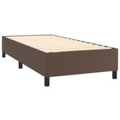 Greatstore Box spring postel hnědá 80 x 200 cm umělá kůže