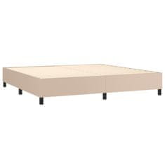 Vidaxl Box spring postel cappuccino 200 x 200 cm umělá kůže