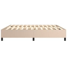 Vidaxl Box spring postel cappuccino 200 x 200 cm umělá kůže