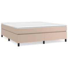 Greatstore Box spring postel cappuccino 180 x 200 cm umělá kůže